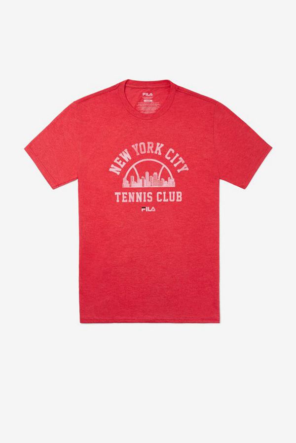 Fila Nyc Vintage Club Men's Tee - Red,NZ 206-70428